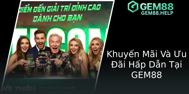 Khuyến Mãi Và Ưu Đãi Hấp Dẫn Tại GEM88 Khuyến Mãi Và Ưu Đãi Hấp Dẫn Tại GEM88