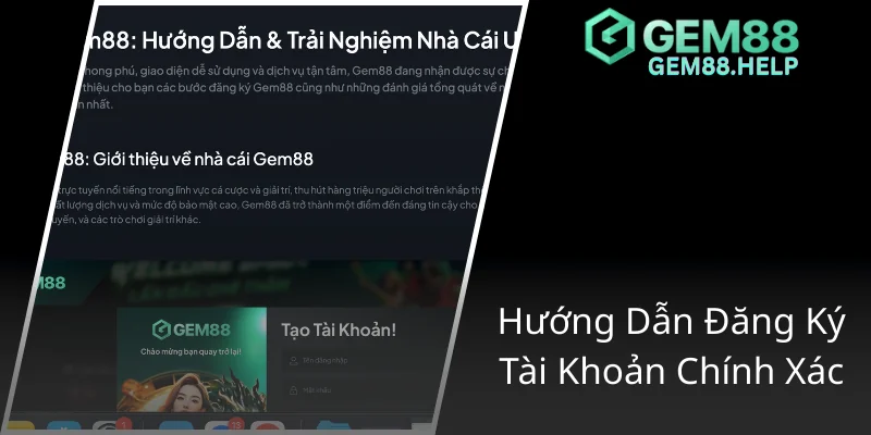 Điều Khoản Sử Dụng GEM88 - Hướng Dẫn Chi Tiết Để Đảm Bảo An Toàn Khi Chơi Game Online 1 Huong Dan Dang Ky Tai Khoan Chinh Xac12